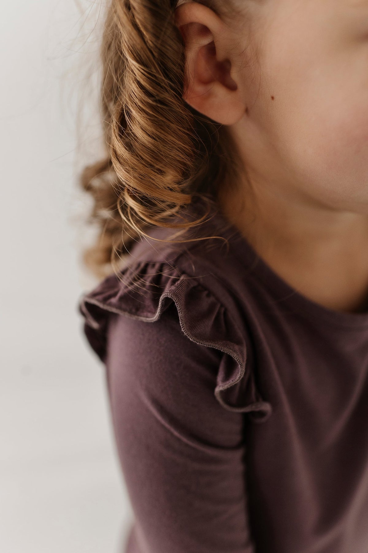 Big Sis Long Sleeve Ruffle Top