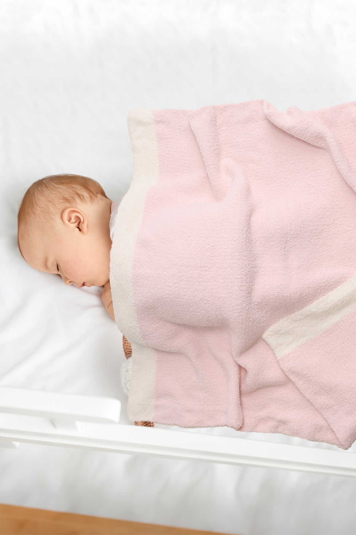 Children’s Color Block Pink Luxury Soft Throw Blanket