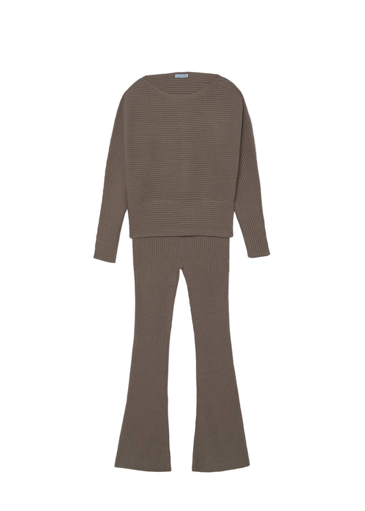 Knit Pant Set Chocolate