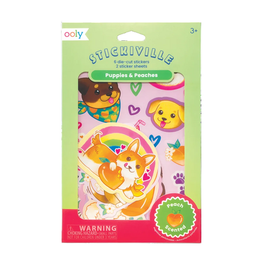 Stickiville Puppies and Peaches Scented Stickers
