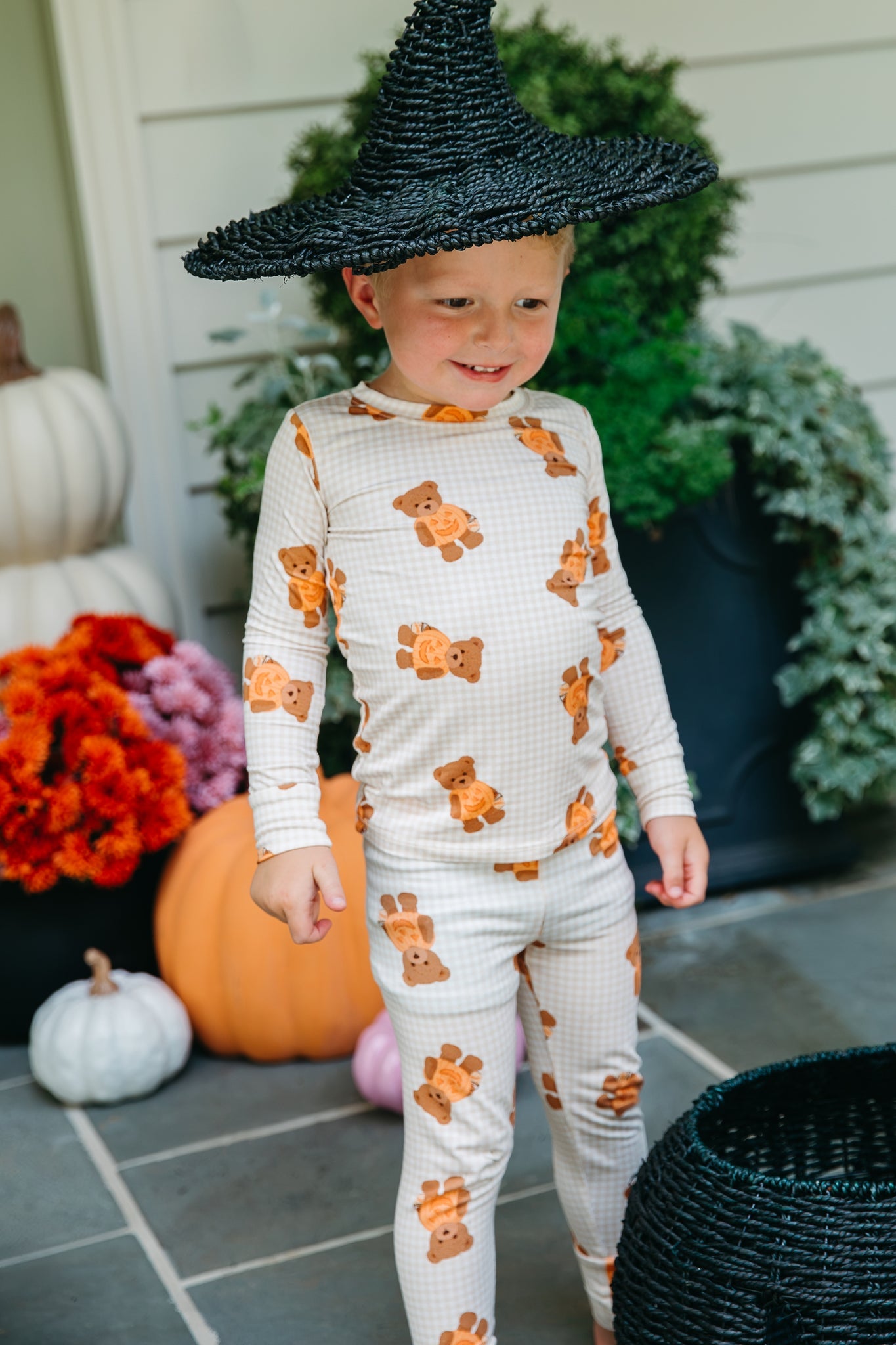 Gingham Little Boo Bear Two Piece Set