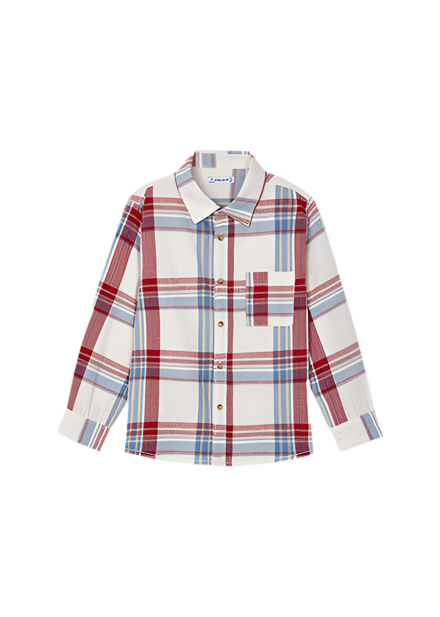 Long Sleeve Checked Shirt