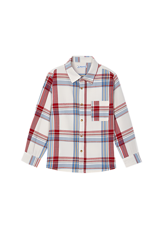 Long Sleeve Checked Shirt