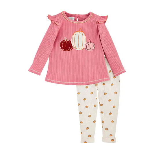 Pink Pumpkin Tunic And Legging Set