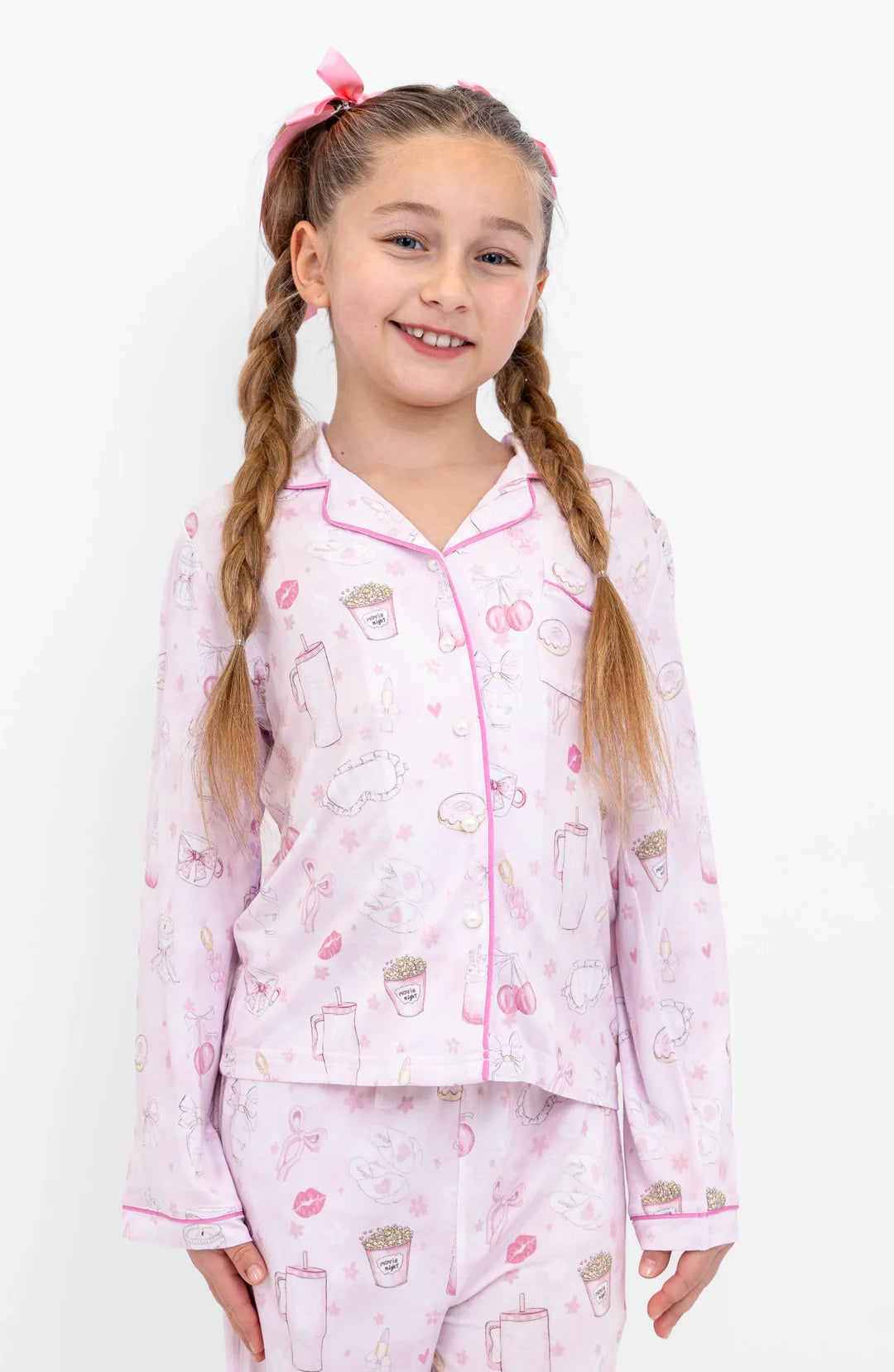 Blush Club Long Sleeve Jersey Pajama Set