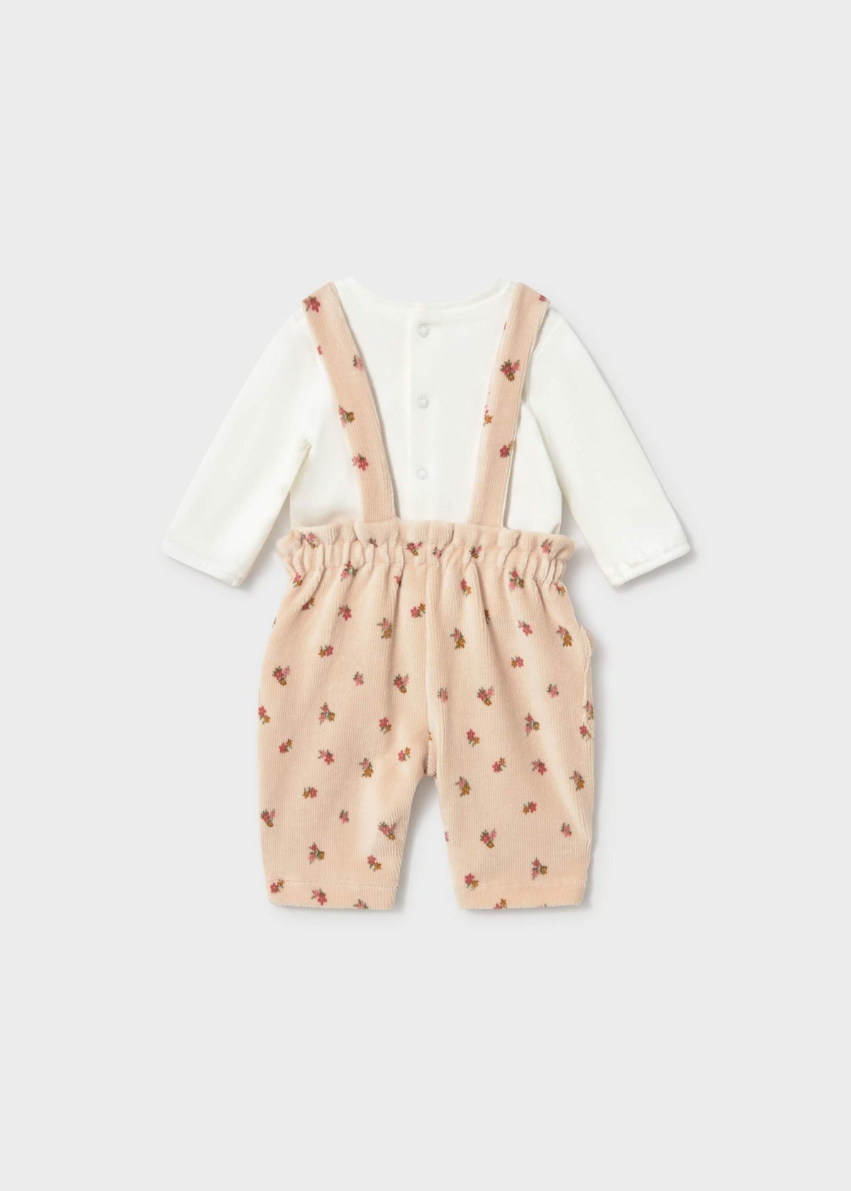 Floral Overall & Shirt Set