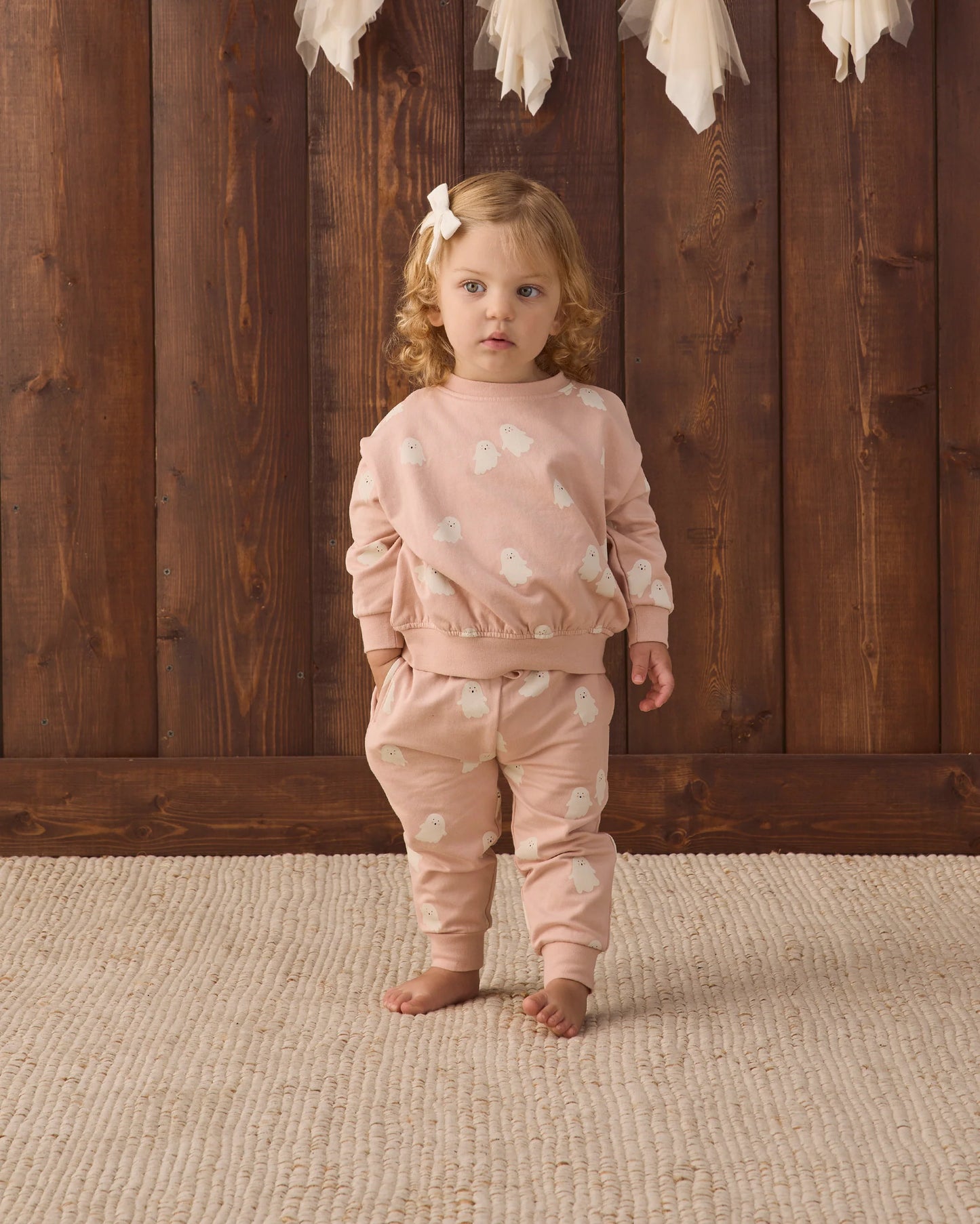 Relaxed Fleece Sweatshirt & Sweatpant Set Sweet Ghost