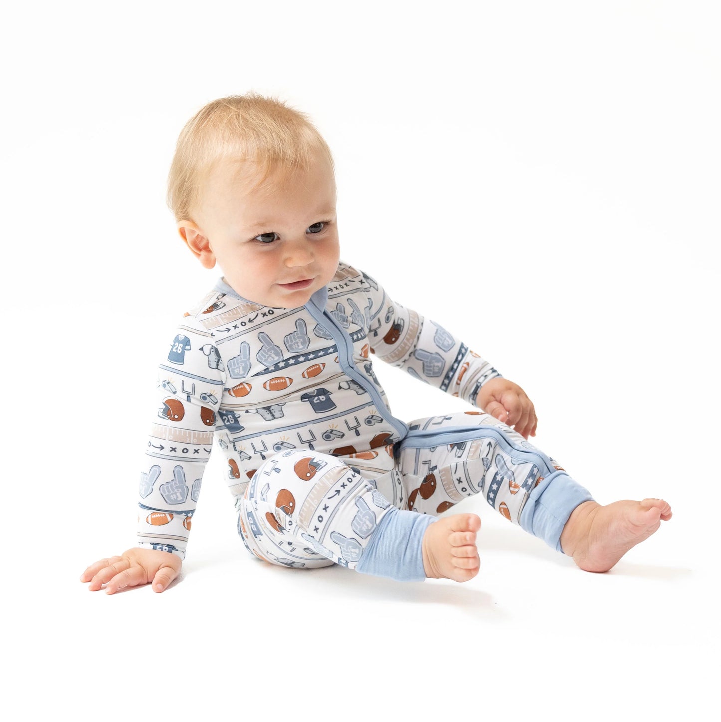Football Stripe Convertible Romper