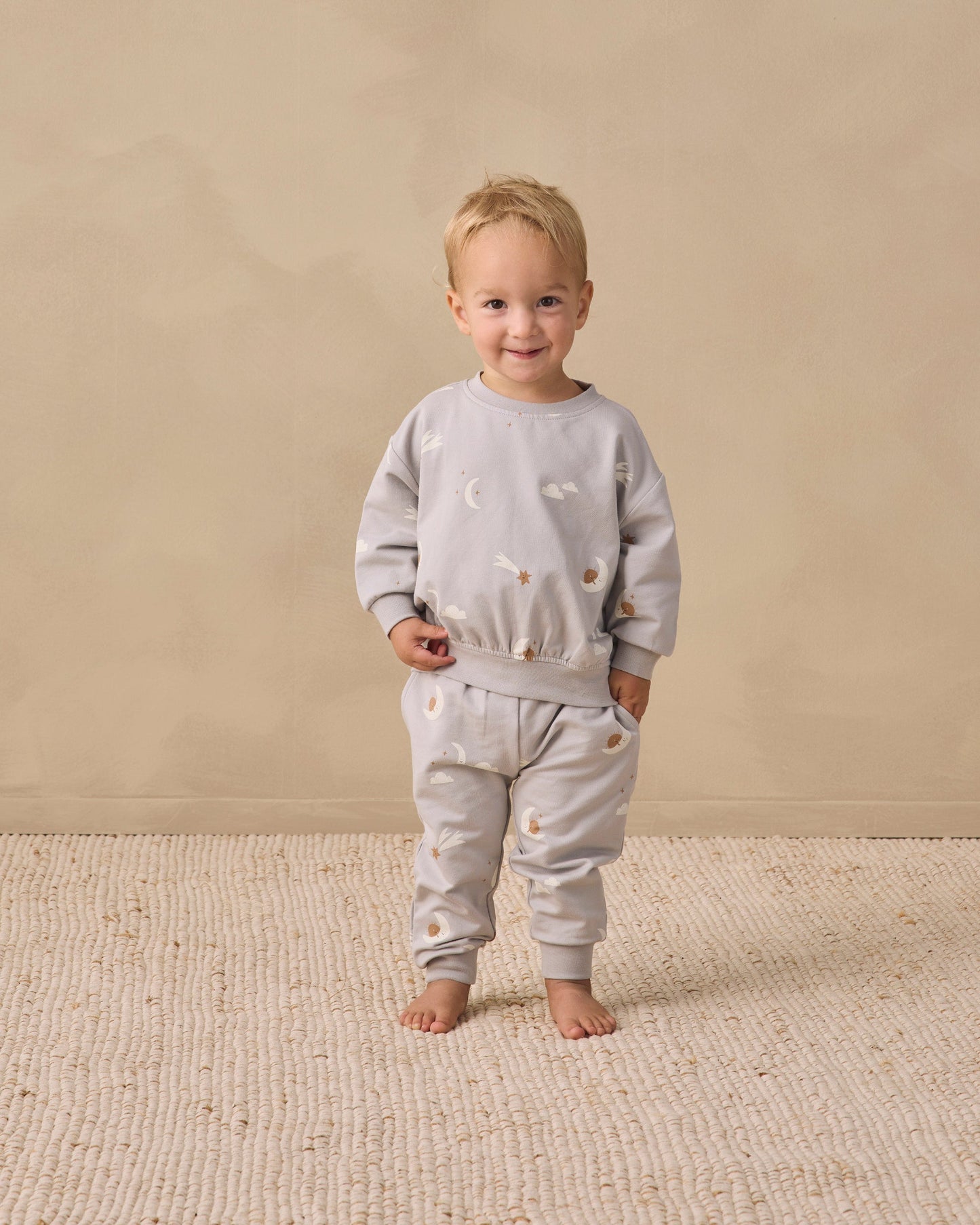 Relaxed Sweatshirt and Sweatpant Set Sky Friends