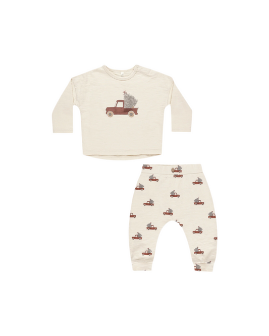 Long Sleeve Tee & Pant Set Trucks