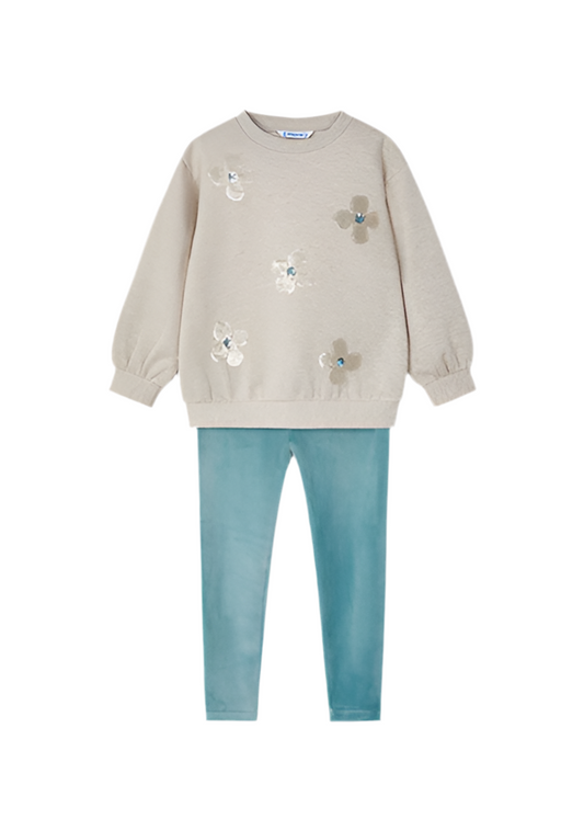 Sequin Sweatshirt & Legging Set