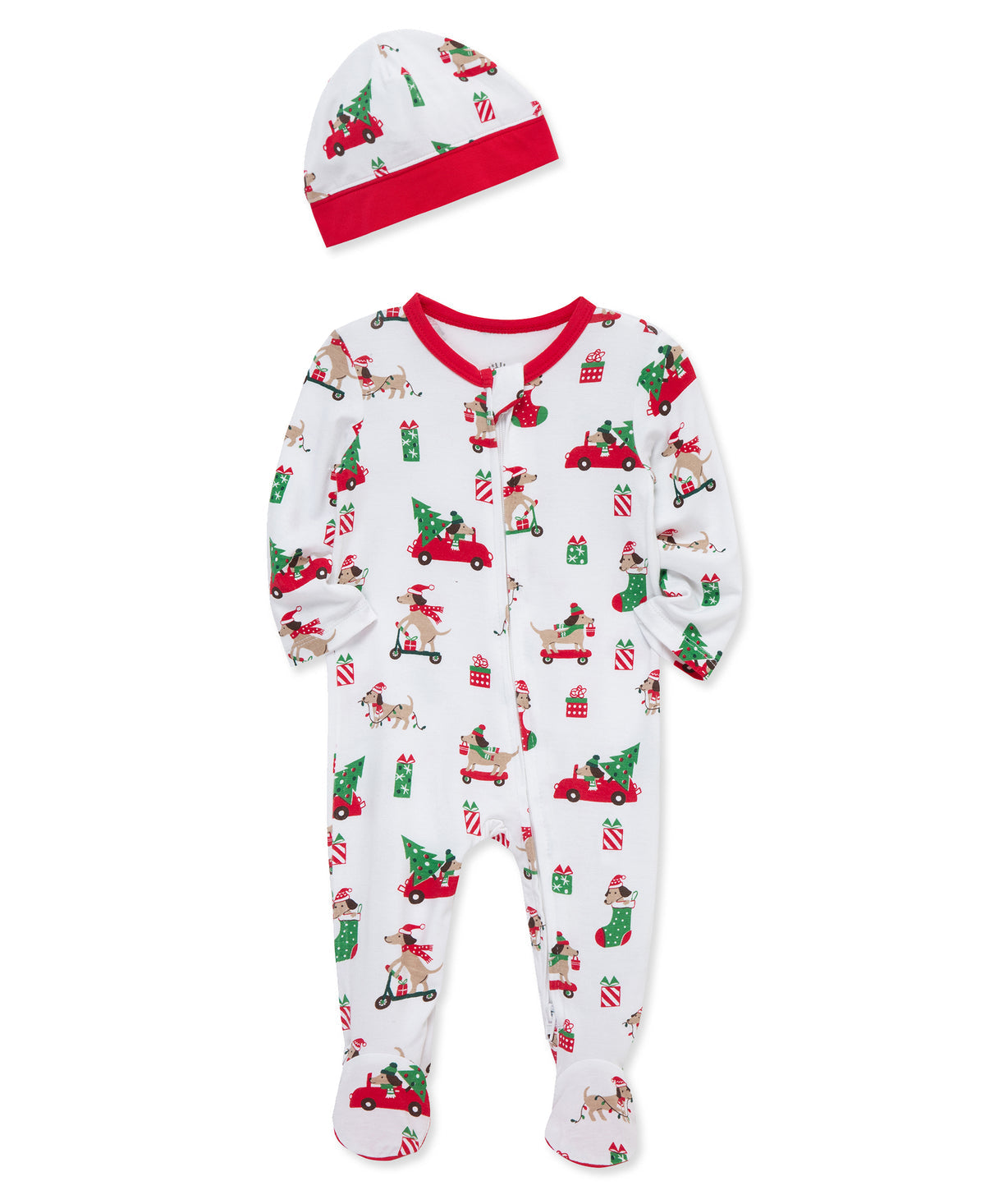 Puppies Footie & Hat