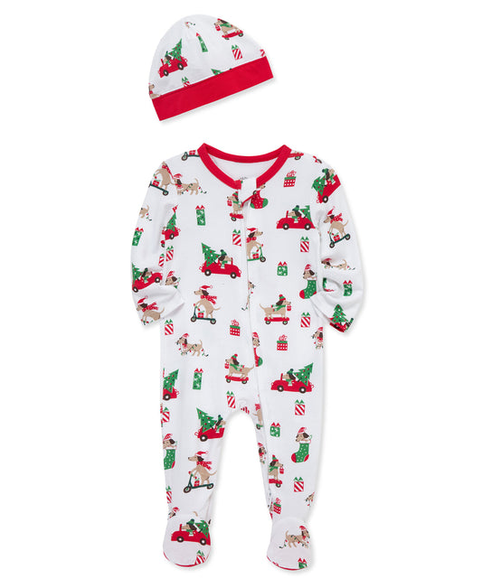 Puppies Footie & Hat