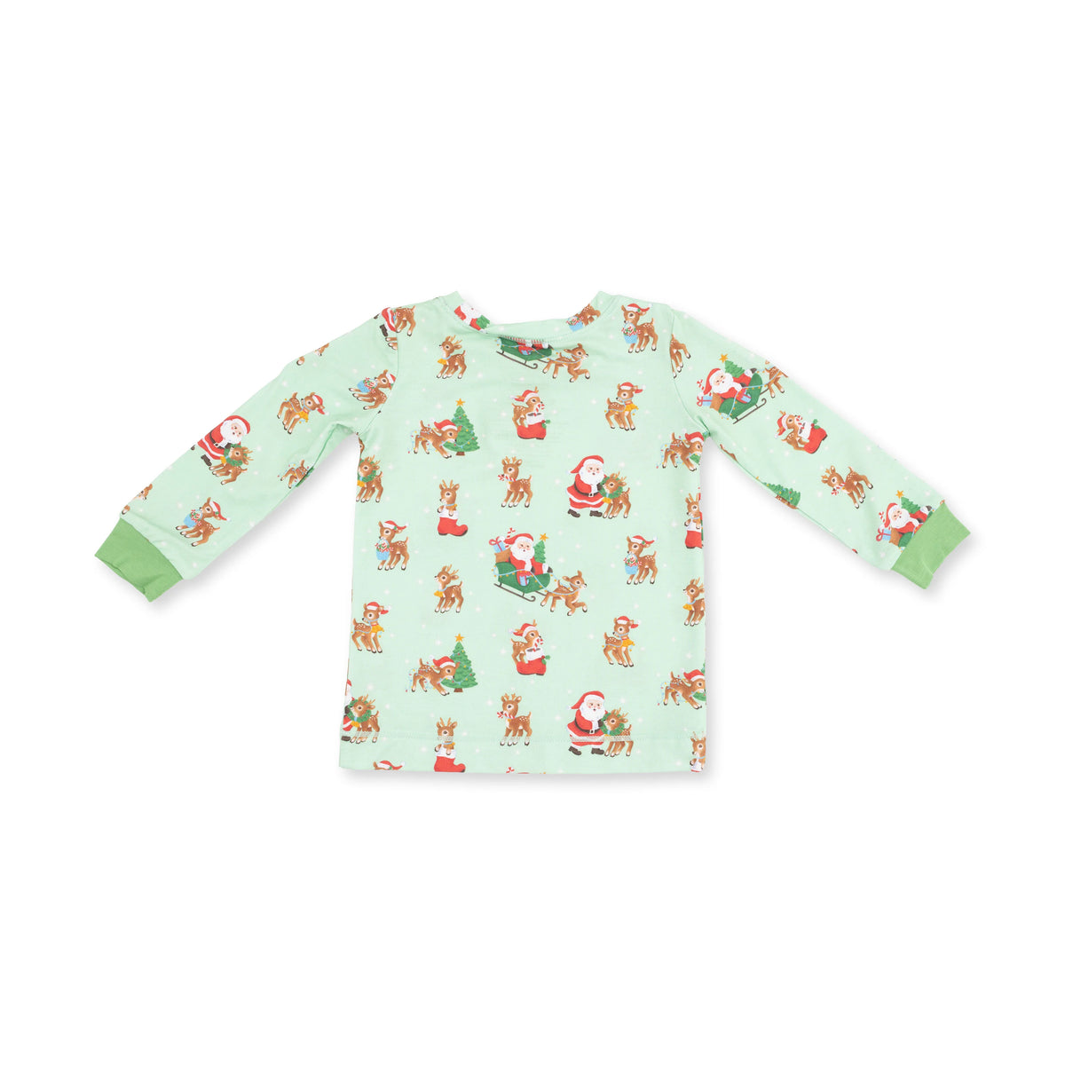 Vintage Reindeer & Santa Uni Long Sleeve Loungewear Set