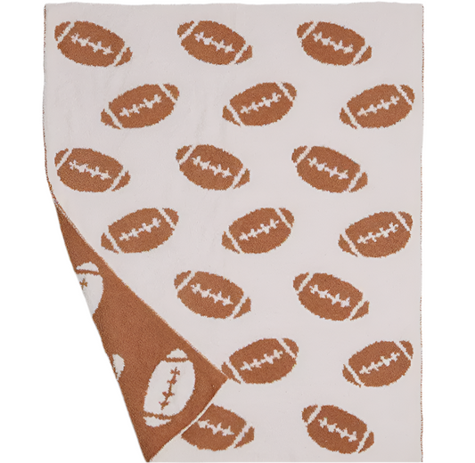 Children’s Football Pattern Throw Blanket