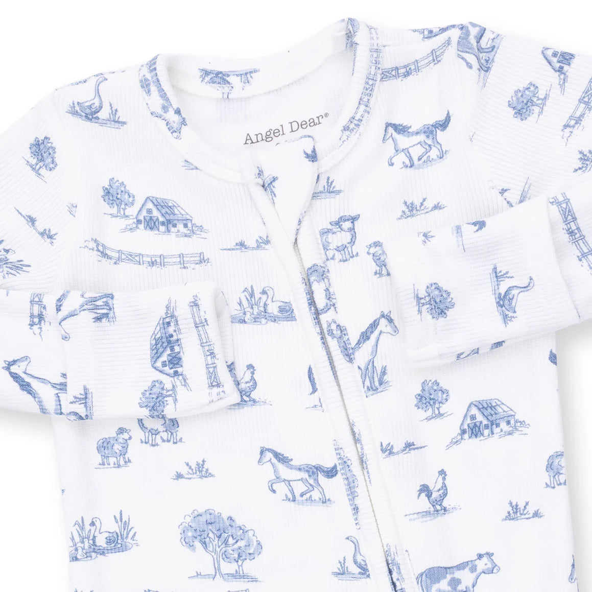 Farm Friends 2 Way Zipper Footie
