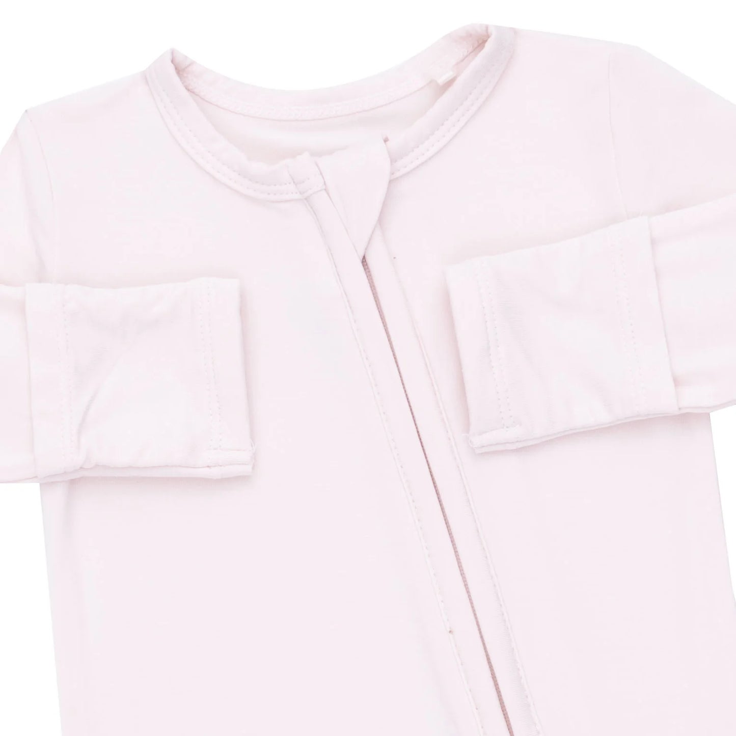 Solid Mauve Morn 2 Way Zipper Footie