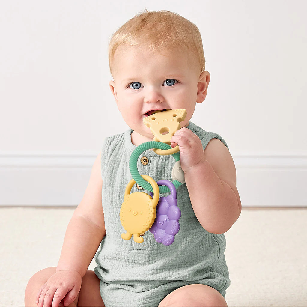 Itzy Trio Multi-Textured Silicone Teether Charcuterie
