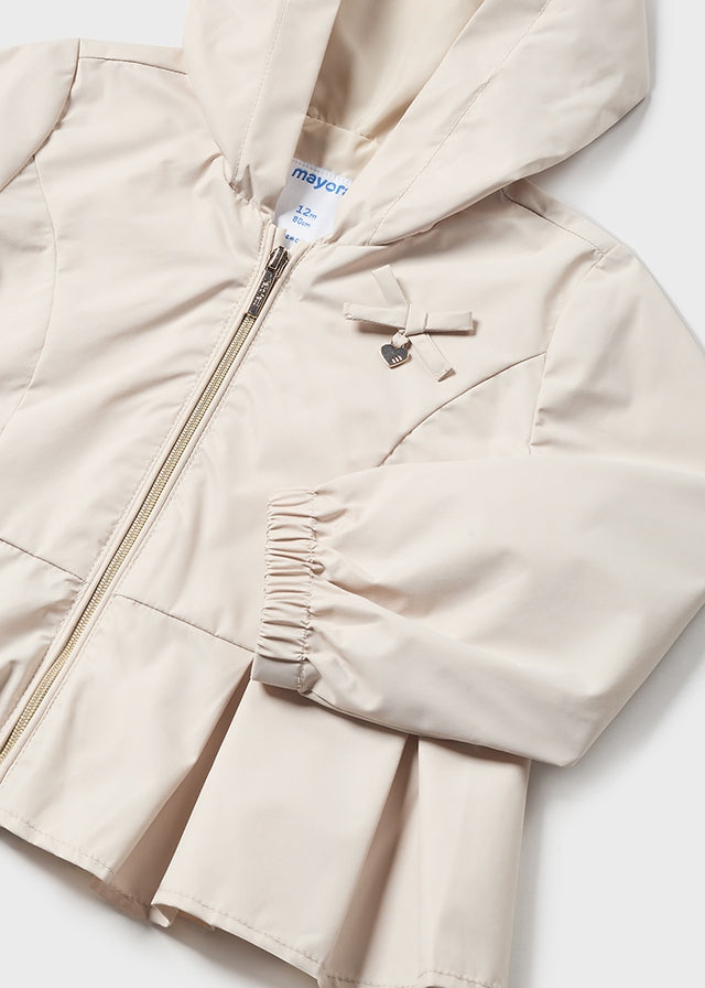 Ruffle Hem Windbreaker