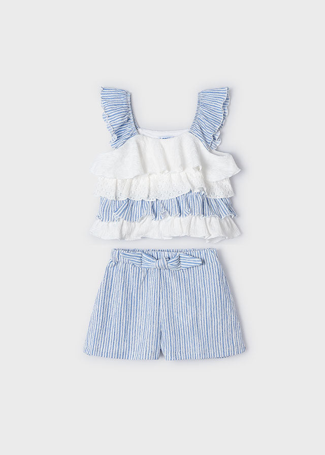 Ruffle Short Set