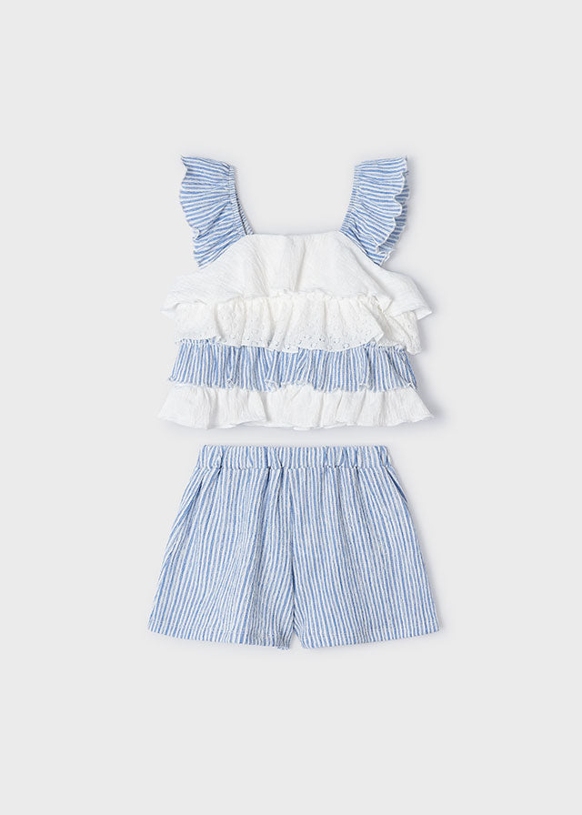 Ruffle Short Set