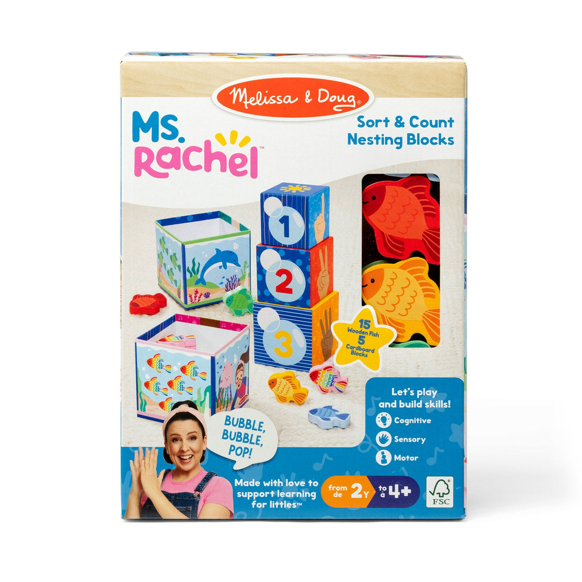 Ms Rachel Sort and Count Nesting Blocks