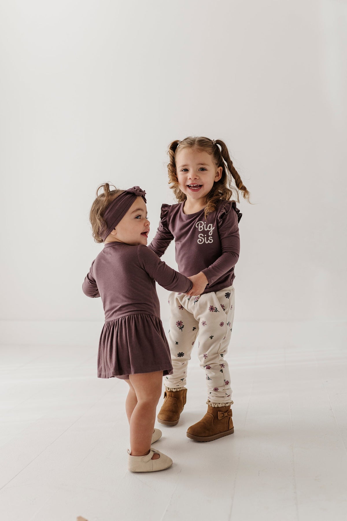 Big Sis Long Sleeve Ruffle Top