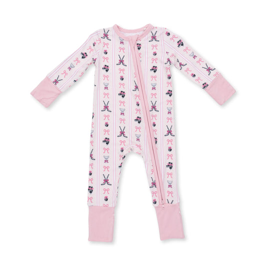 Megan’s Bowtiful Hockey Stripe Convertible Romper