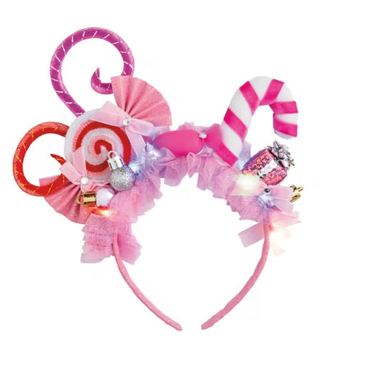 Pink Light-Up Festive Christmas Headband