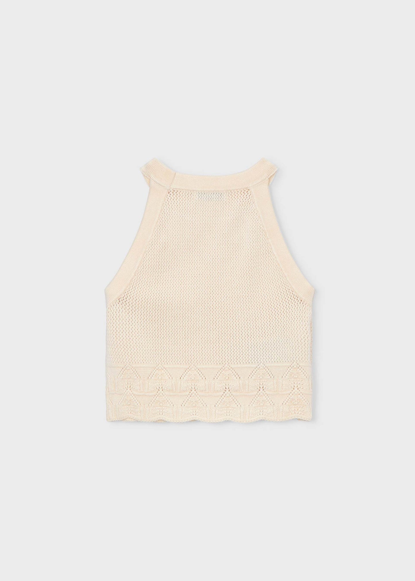 Mini Floral Blue Skirt & Cream Tank Set