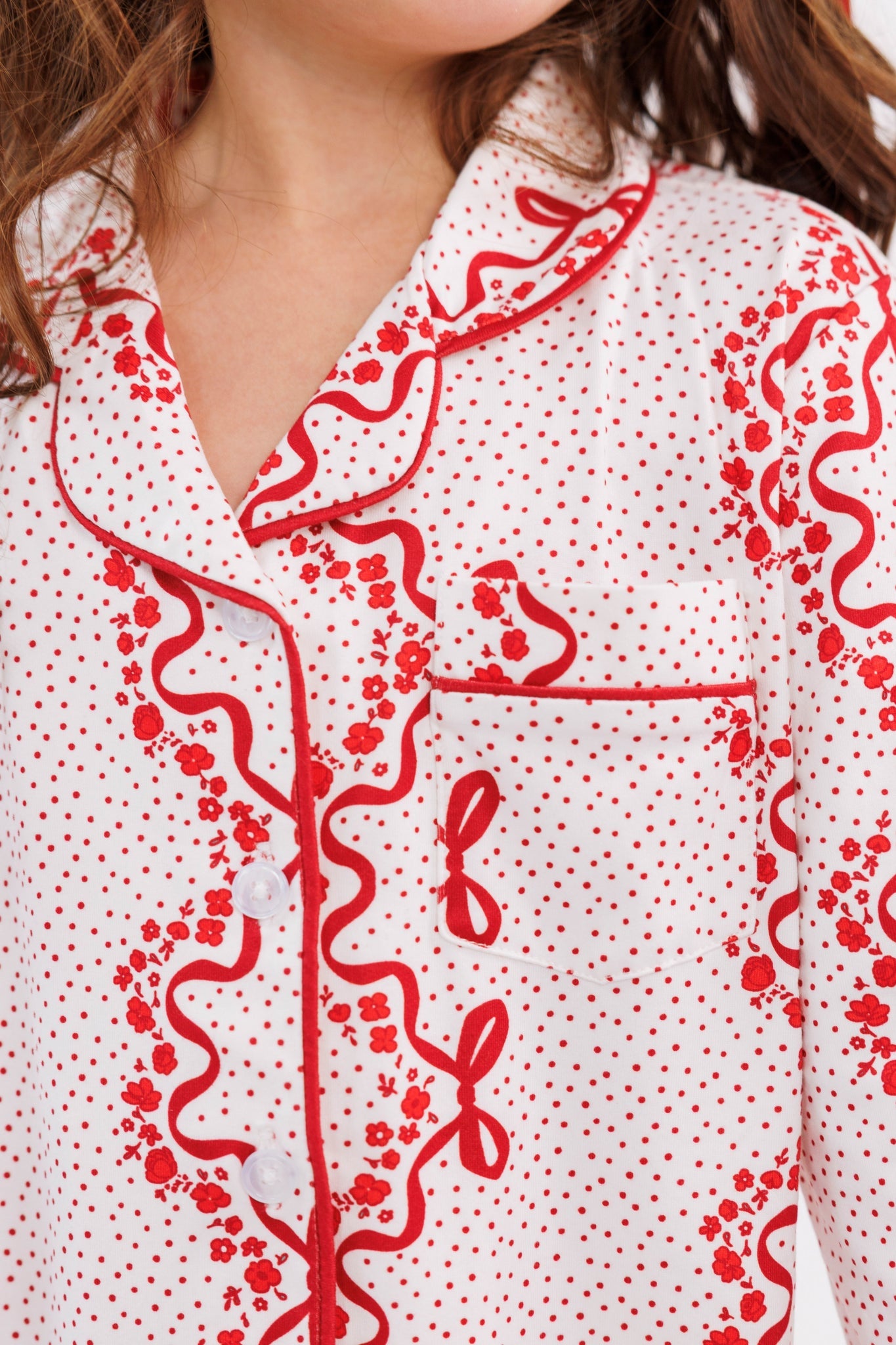 Vintage Bows and Blossoms Kids’ Long Sleeve Ruffle Flare Set