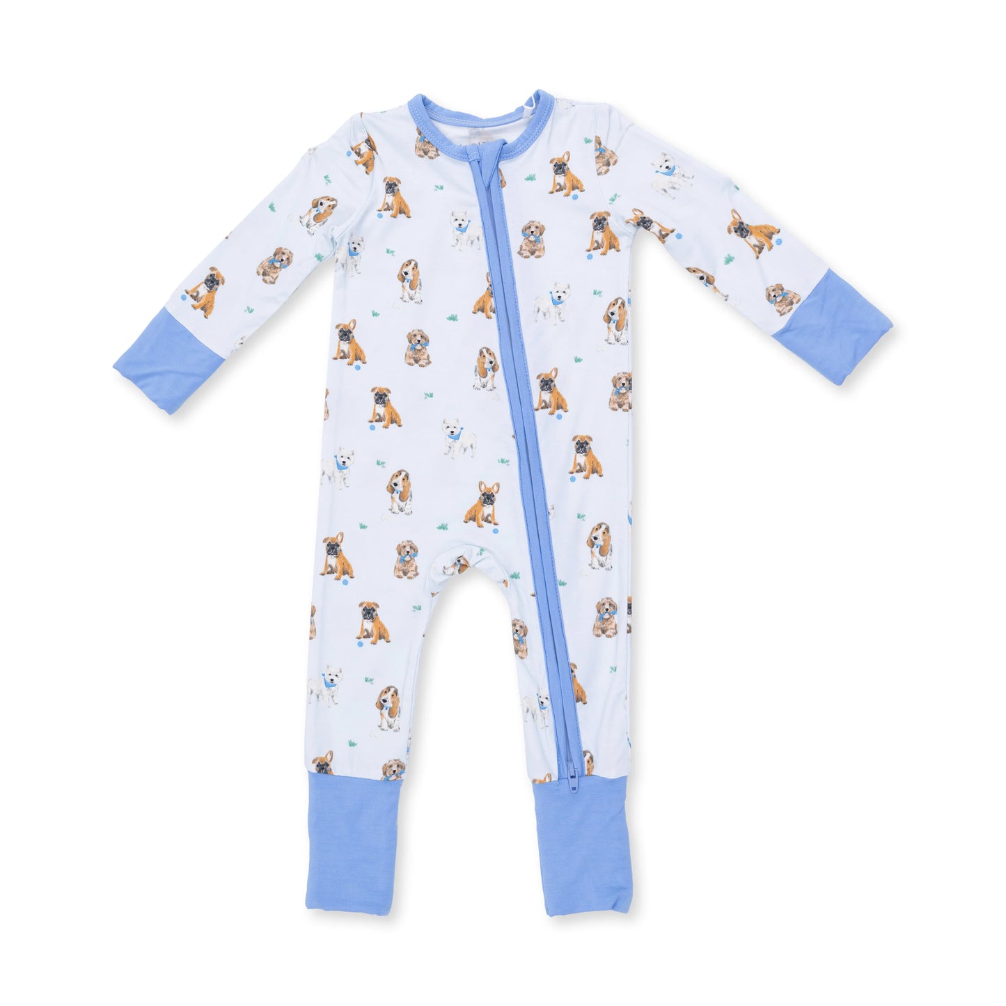 Bestie Dogs Blue Convertible Romper