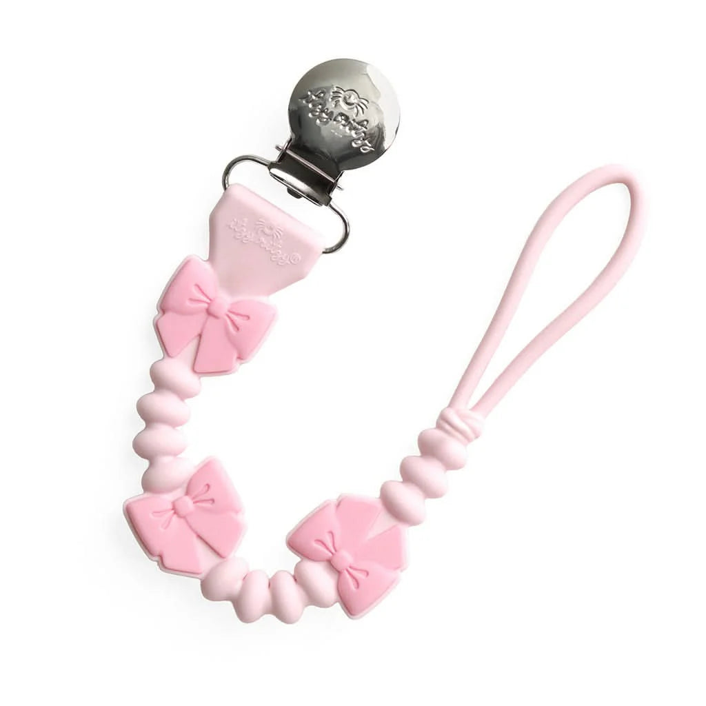 Itzy Paci Strap Plus Pink Bows