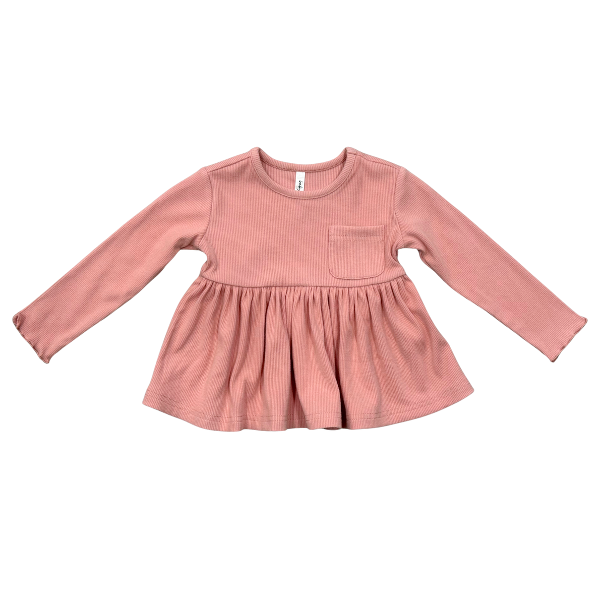 Ribbed Peplum Shirt & Flare Plants Set Meadow Bloom