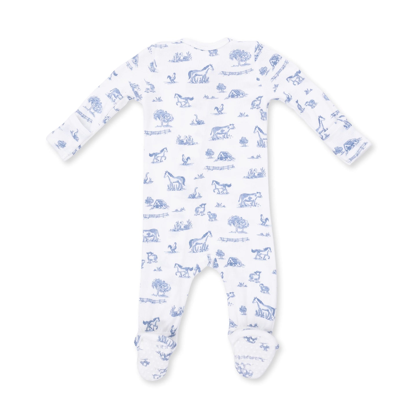 Farm Friends 2 Way Zipper Footie