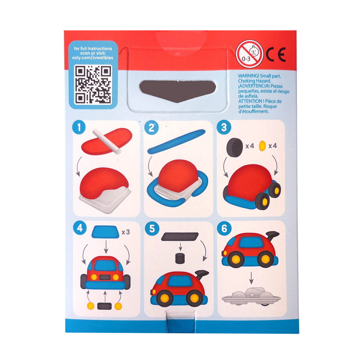 Creatibles Air Dry Clay Kit - Zoomie Racecar