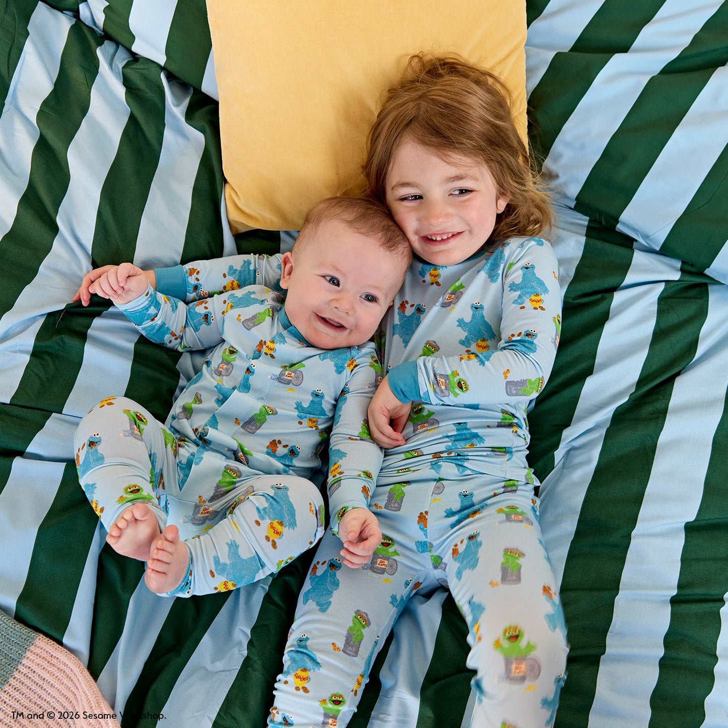 Magnetic Me Cookie Monster Modal Long Sleeve Pajama Set