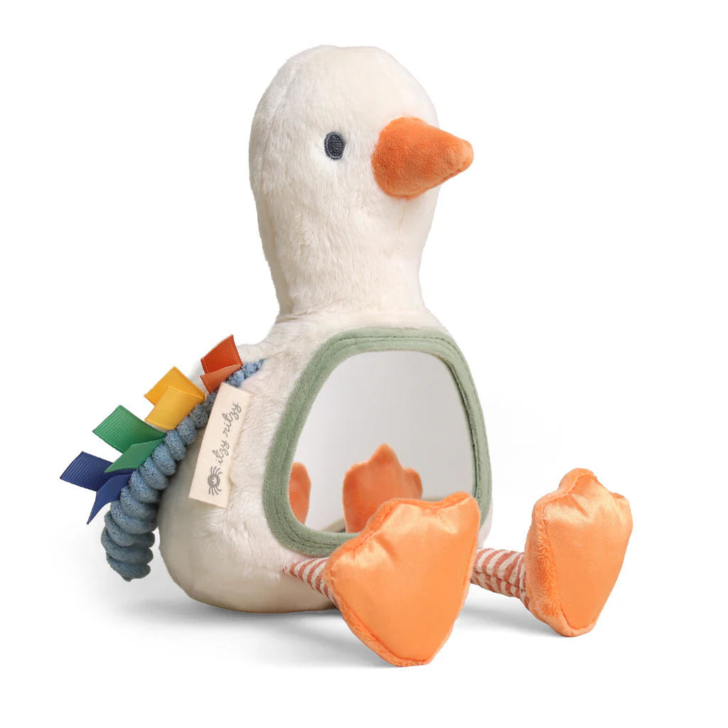 Itzy Bitzy Mirror Sensory Tummy Time Mirror Goose