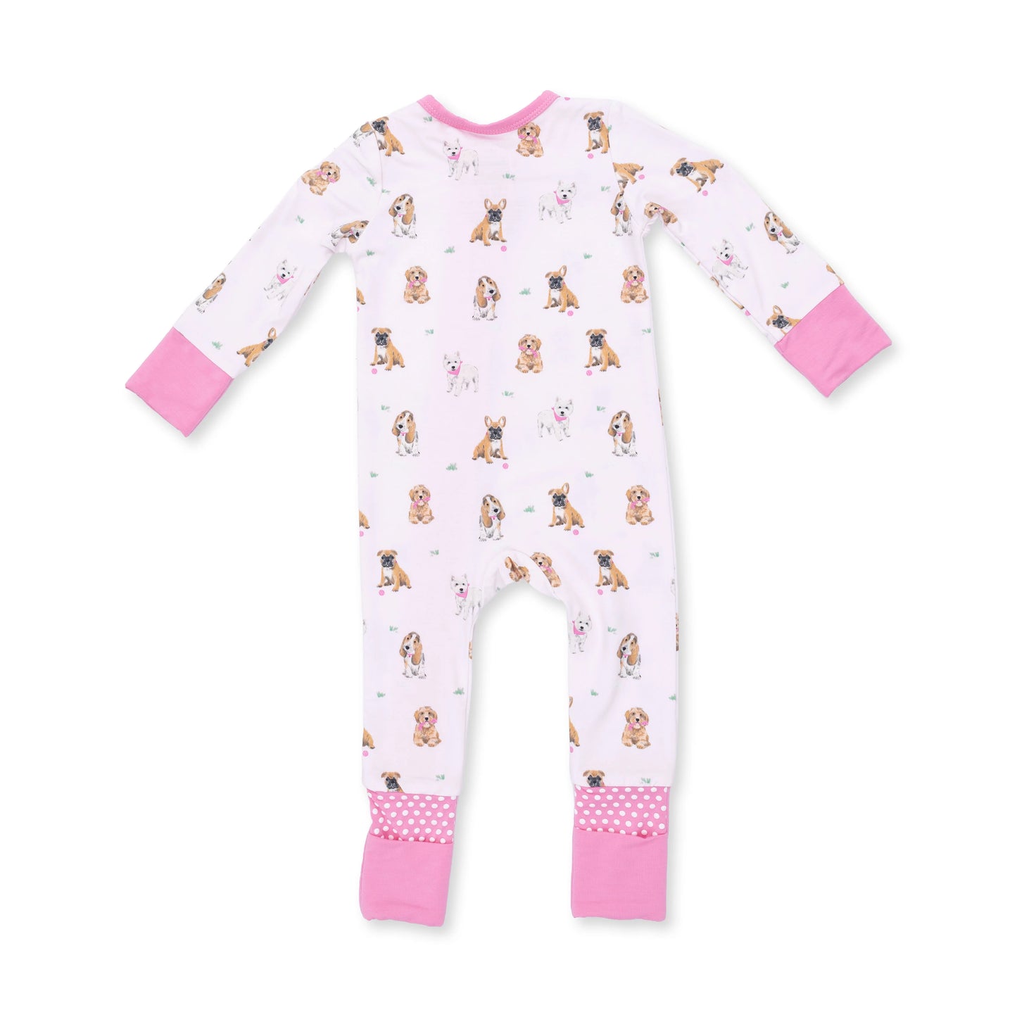 Bestie Dogs Pink Convertible Romper