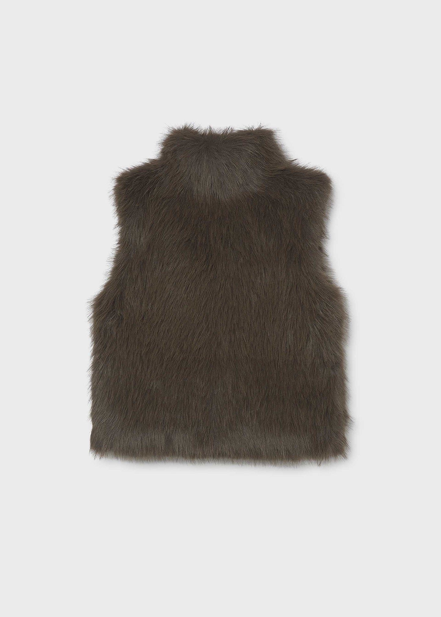 Chocolate Faux-Fur Vest