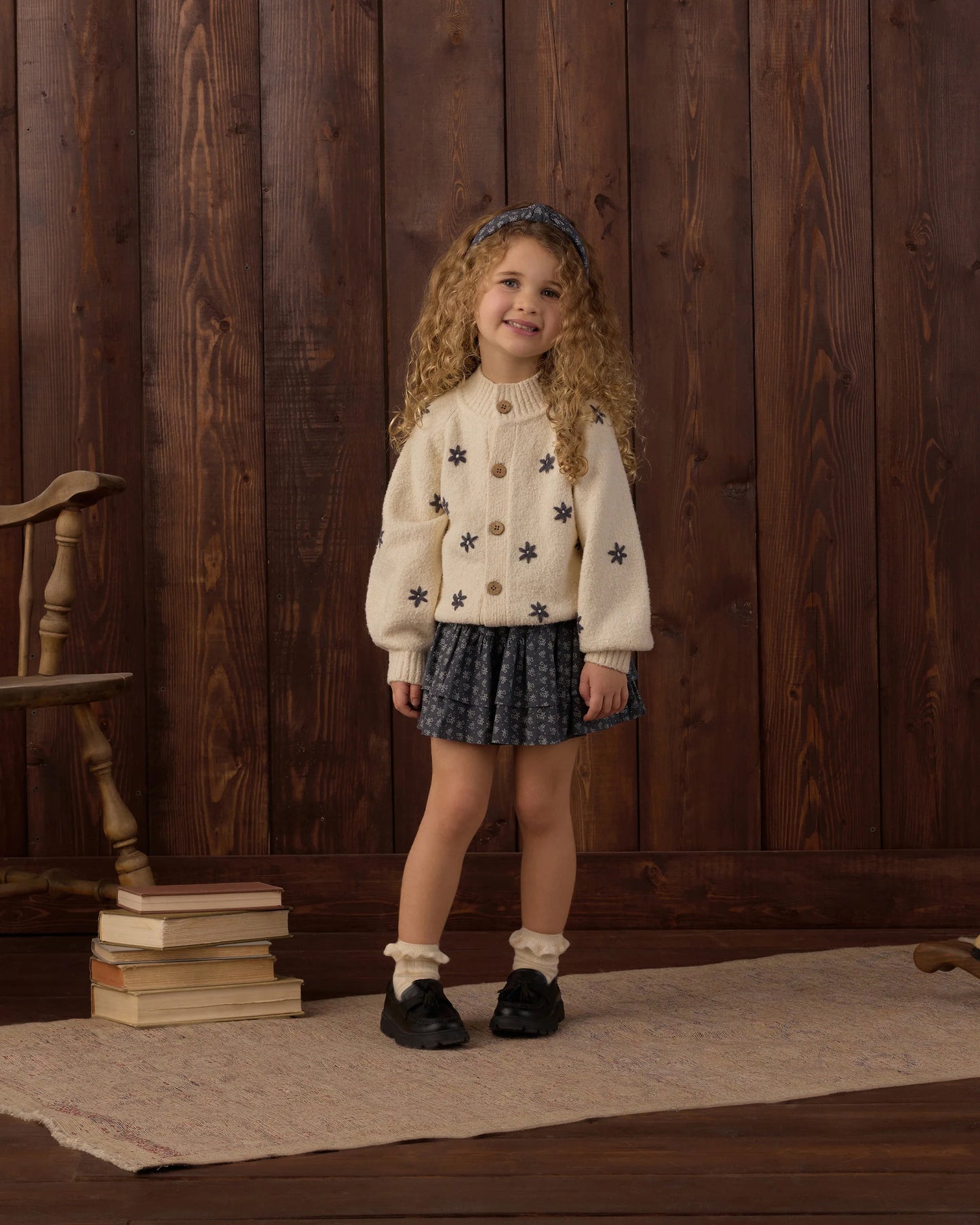 Tulip Cardigan Midnight Daisy