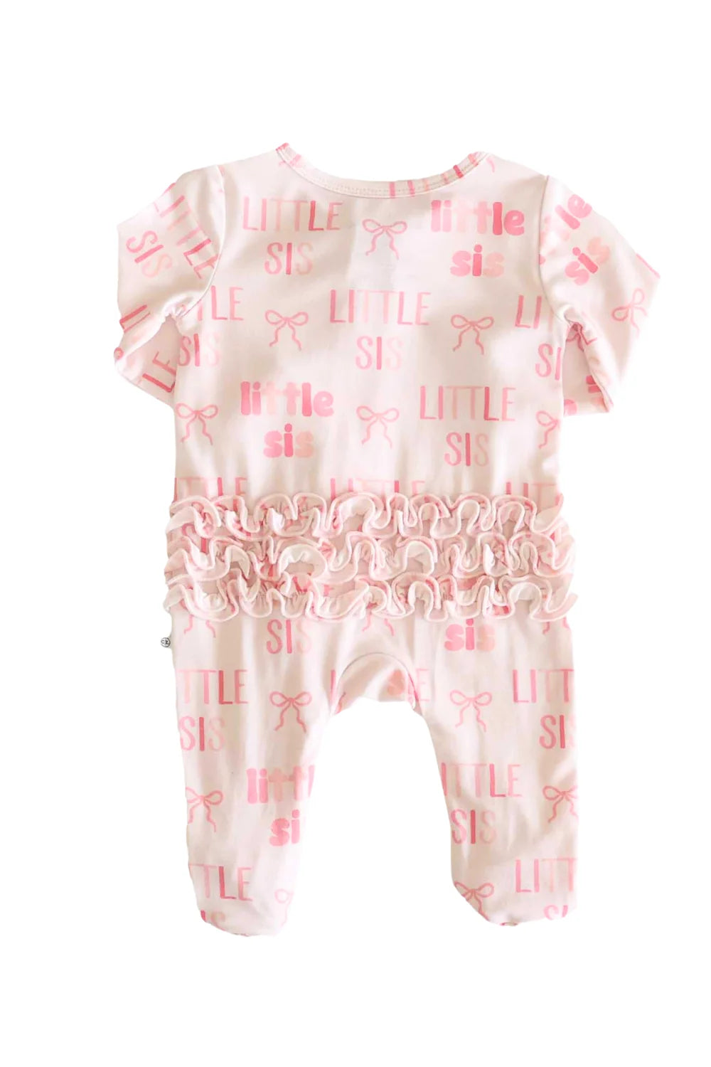 Ruffle Zipper Footie | Little Sis