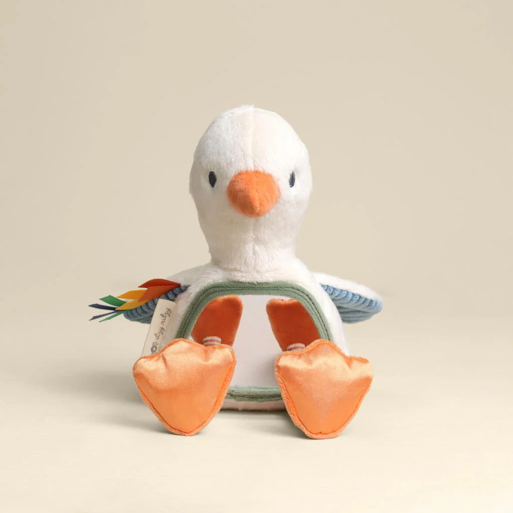 Itzy Bitzy Mirror Sensory Tummy Time Mirror Goose