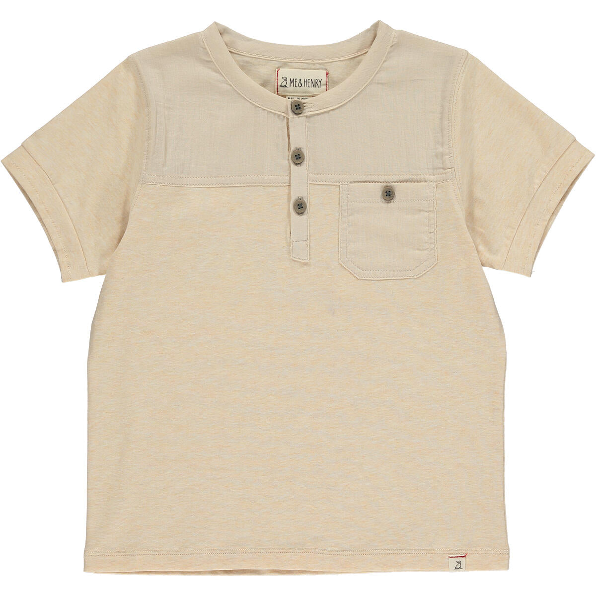 Boardwalk Panelled Short Sleeve Top