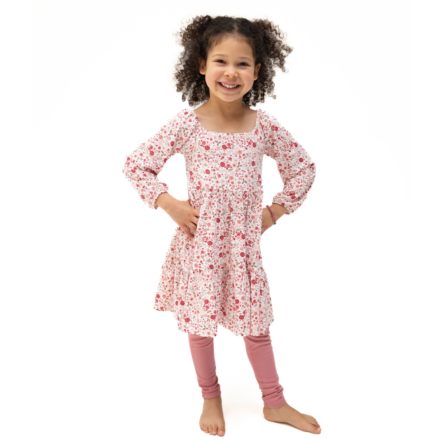 Serene Floral Cap Sleeve Dress and Legging