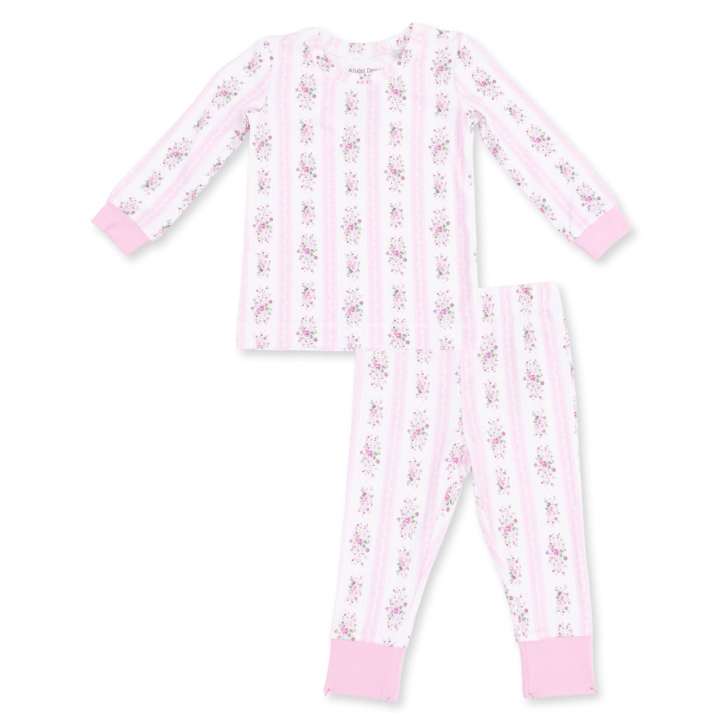 Bella Rose Stripe Long Sleeve Loungewear Set