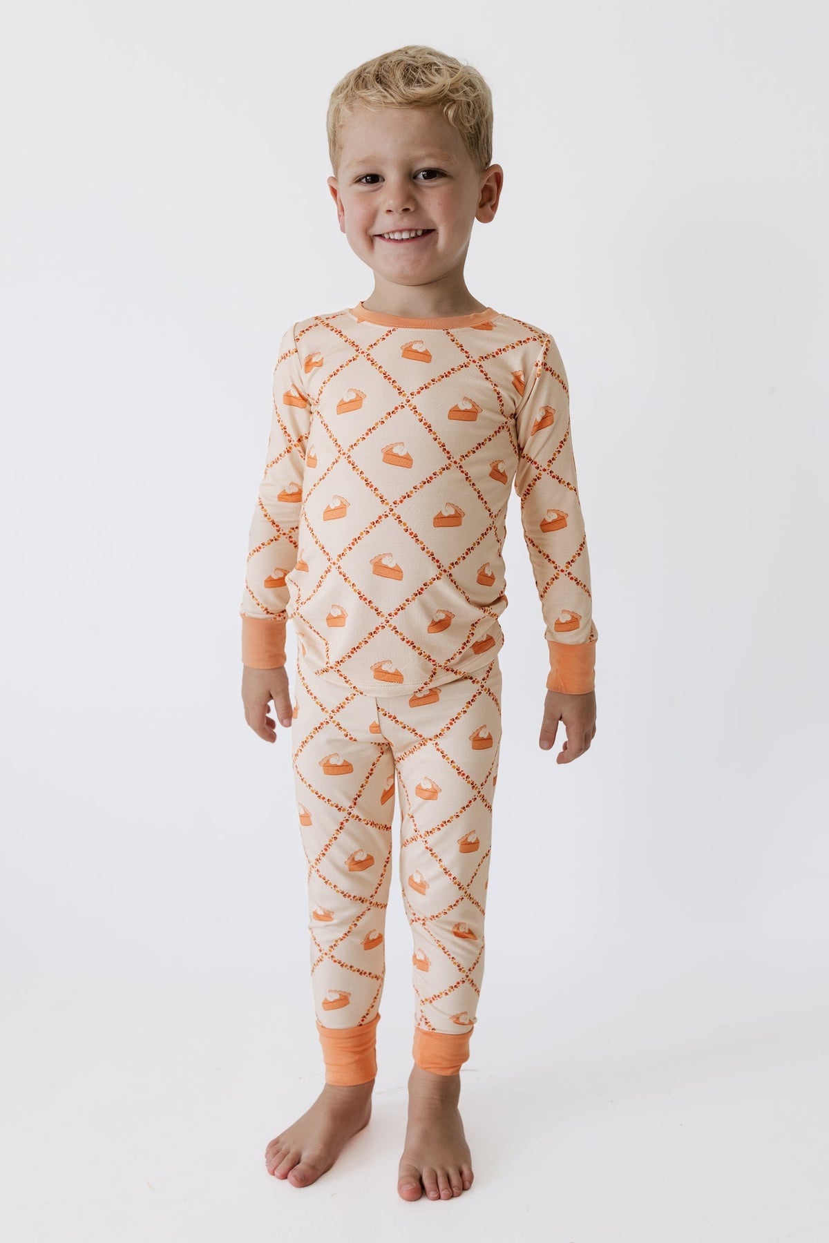 Fall Pie and Leaves Two Piece Set