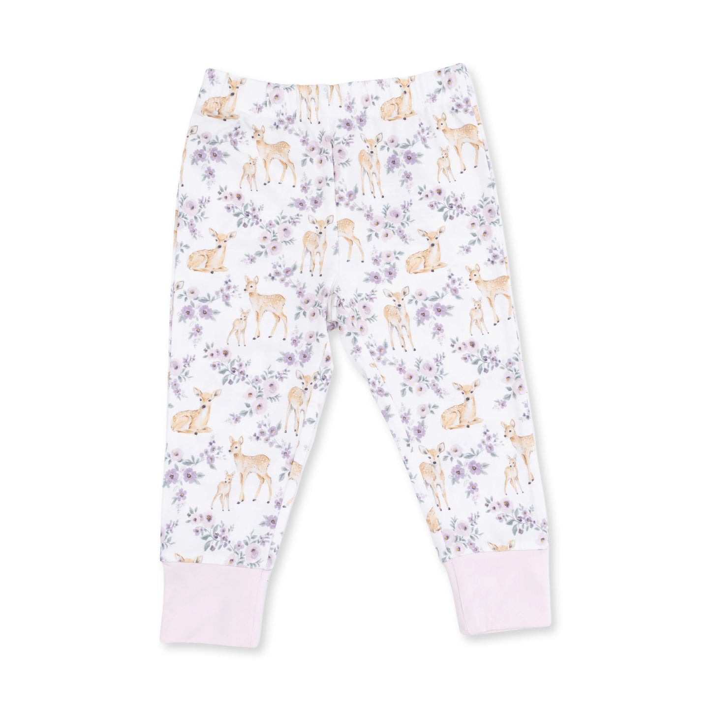 Floral Deer Long Sleeve Loungewear Set