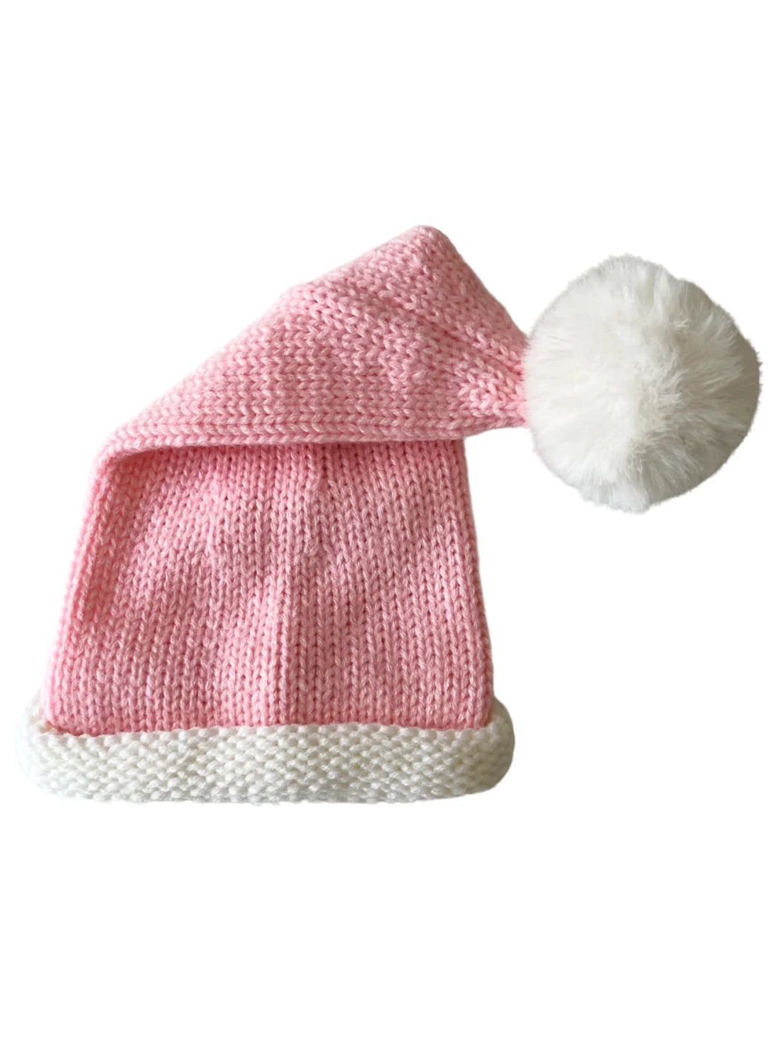 Knit Santa Hat, Pink