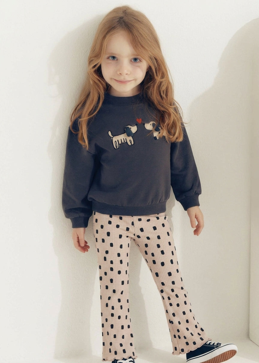 Dalmatian Sweatshirt & Flare Legging Set